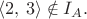 $\langle 2,\,3\rangle\notin I_A.$
