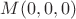 $M(0,0,0)$