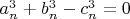 $a_n^3+b_n^3-c_n^3=0$