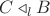 $C\triangleleft_lB$