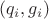 $(q_i, g_i)