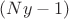 $(Ny - 1)$