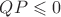 $QP\leqslant 0$