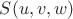 $S(u,v,w)$