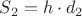$S_2=h\cdot d_2$