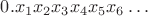 $0.x_1x_2x_3x_4x_5x_6\dots$