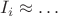 $I_i\approx\ldots$