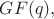 $GF(q),$