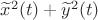 $\widetilde x^2(t)+\widetilde y^2(t)$