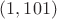 $(1, 101)$
