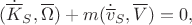 $$(\dot{\overline K}_S,\overline\Omega)+m(\dot{\overline v}_S,\overline V)=0,$