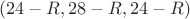 $(24-R,28-R,24-R)$