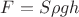 $F = S \rho g h$