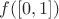 $f([0,1])$