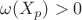 $\omega(X_{p})>0$