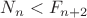 $N_n<F_{n+2}$