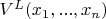 $V^L(x_1,...,x_n)$