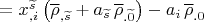 $=x^{\widetilde s}_{,i} \left( \overline \rho_{,\widetilde s}+a_{\widetilde s} \, \overline \rho_{.\widetilde 0} \right)-a_i \, \overline \rho_{.0}$