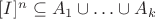 $[I]^n \subseteq A_1 \cup \ldots \cup A_k$