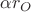 $\alpha  r_O$