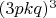 $(3pkq)^3$