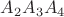 $A_2A_3A_4$
