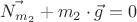 $\vec{N_{m_2}}+m_2 \cdot \vec{g} = 0$