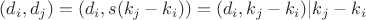 $(d_i,d_j)=(d_i,s(k_j-k_i))=(d_i,k_j-k_i)|k_j-k_i$