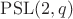$\mathrm{PSL}(2, q)$