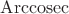 $\operatorname{Arccosec}$