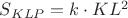 $S_{KLP}=k\cdot KL^2$