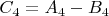 $C_4=A_4-B_4$
