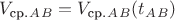 $V_\text{ср.}_A_B = V_\text{ср.}_A_B(t_A_B)$