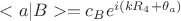 $<a|B> =c_B e^{i(kR_4+\theta_a)}$