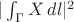 $|\int_\Gamma X\,dl|^2$