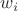 $w_i $