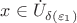 $x\in\dot{U}_{\delta(\varepsilon_1)}$