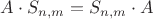 $A \cdot S_{n,m}=S_{n,m} \cdot A$