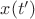 $x(t')$