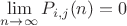 $\lim\limits_{n \to \infty}P_{i,j} (n) = 0 $