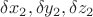 $\delta x_2,\delta y_2,\delta z_2$