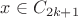 $x \in C_{2k+1}$ $x \in C_{2k+1}$