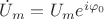 $\dot{U}_m=U_m e^{i\varphi_0}$