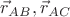 $\vec r_{AB},\vec r_{AC}$