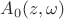 $A_0(z,\omega)$