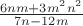 $\frac {6nm+3m^2n^2} {7n-12m}$