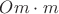 $Om\cdot m$
