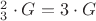 $С_{3}^2 \cdot G = 3 \cdot G $
