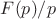 $F(p)/p$