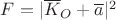 $F=|\overline K_O+\overline a|^2$